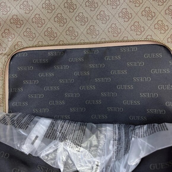 Guess Men's Vezzola Logo Backpack Beige with Dustbag NEW - Picture 3 of 11